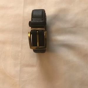 Cole Haan Mens Black Leather Belt